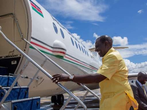 Ruto's Presidential Jet Goes Off the Radar