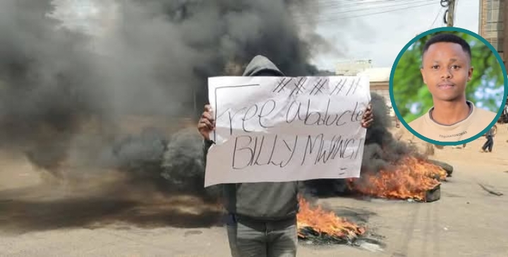Protests Erupt in Embu Town Over Alleged Abduction of Influencer Billy Mwangi