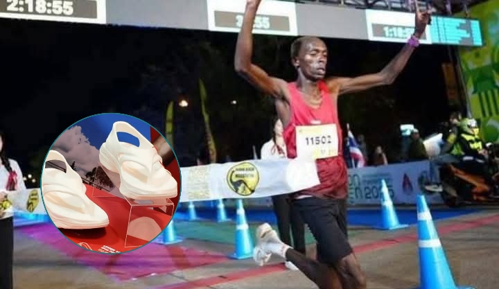 Kenyan Athlete Barnabas Kiplimo Wins Thailand Marathon Wearing Sandals