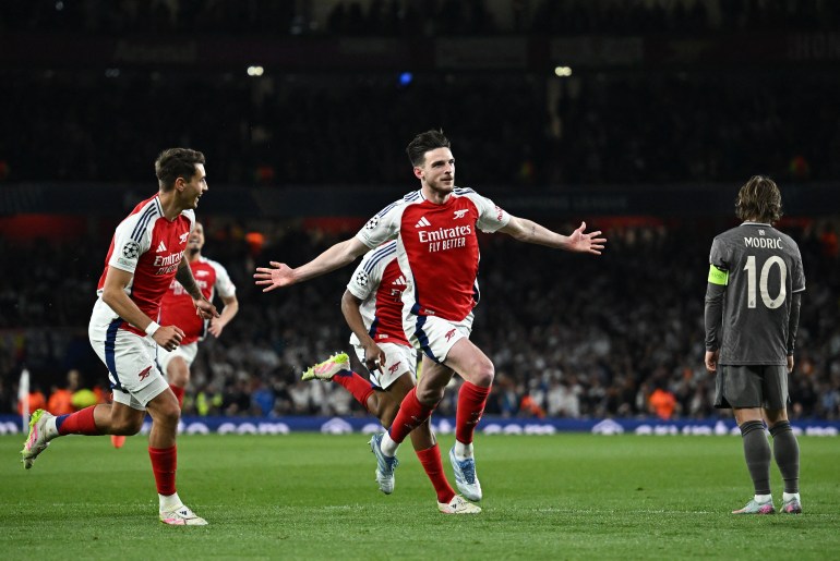 UEFA Champions League Quarters : Real Madrid Vs Arsenal
