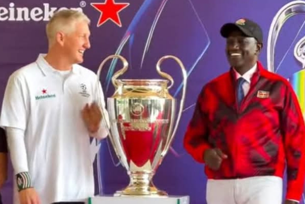 'Only winners can' Ruto told he can't lift Champions league trophy