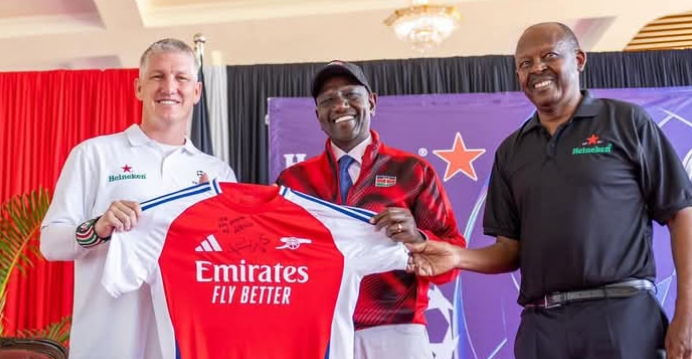 Arsenal thrashed by Bournemouth hours after Ruto posed with the team's jersey