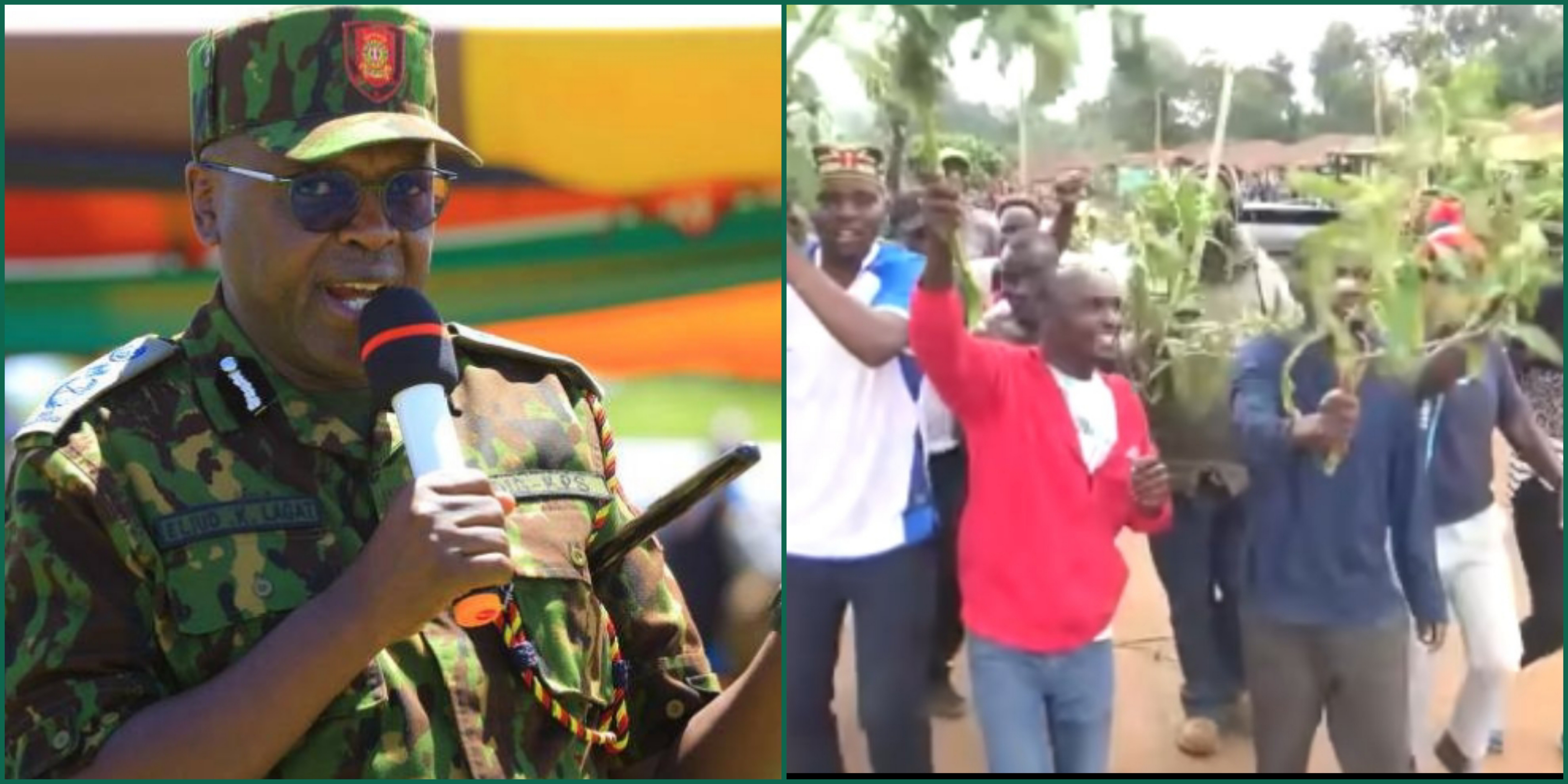 Nandi residents hold protests in defence of DIG Lagat
