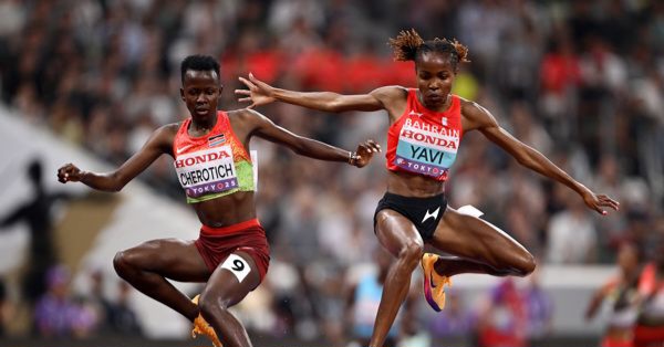 Faith Cherotich Stuns Winfred Yavi, Wins Womens 3,000m Steeplechase Gold