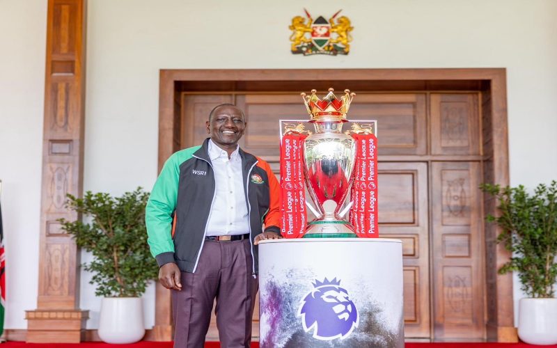 President Ruto welcomes EPL trophy, backs Arsenal for title glory