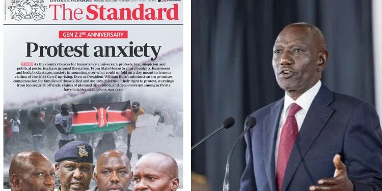 Ruto Blasts Gideon Moi's Stamdard Media Over ‘Extortionist Propaganda’